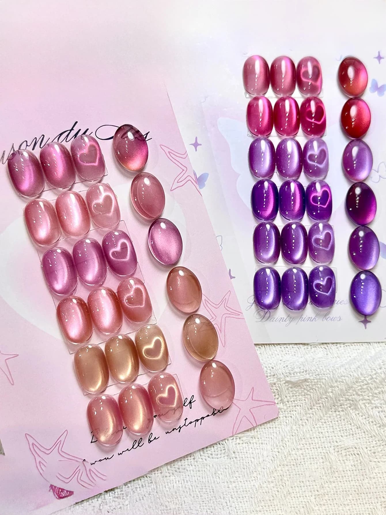 Set di Smalti per Unghie da Donna 1/12PCS2026 Autunno e Inverno, Colori Vivaci Viola, Oro, Lavanda, Gel Effetto Occhio di Gatto Cristallino
