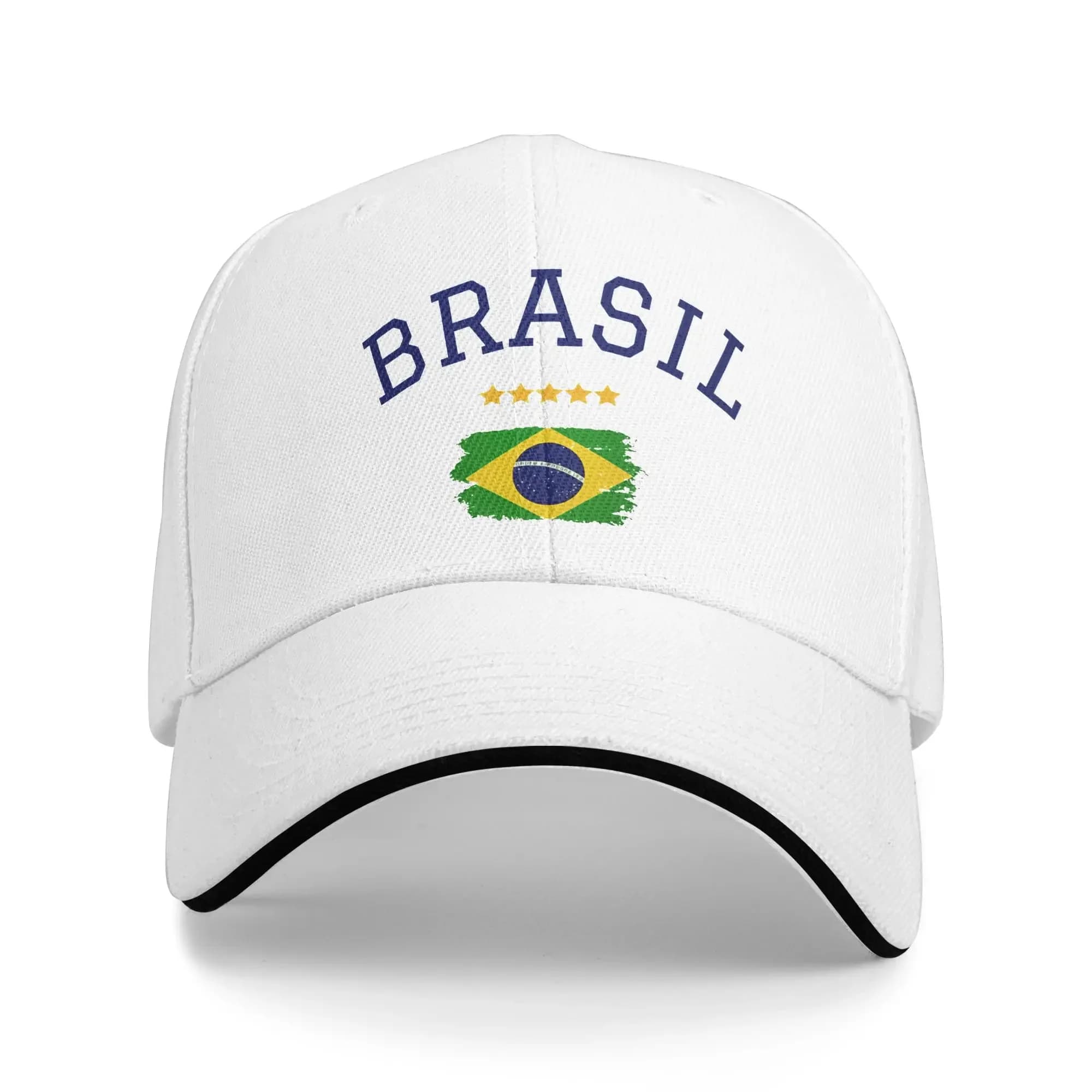 Unisex Brasil National Flag Brazil Hat Fashion Baseball Cap Snapback Hat Casual Headewear Adjustable