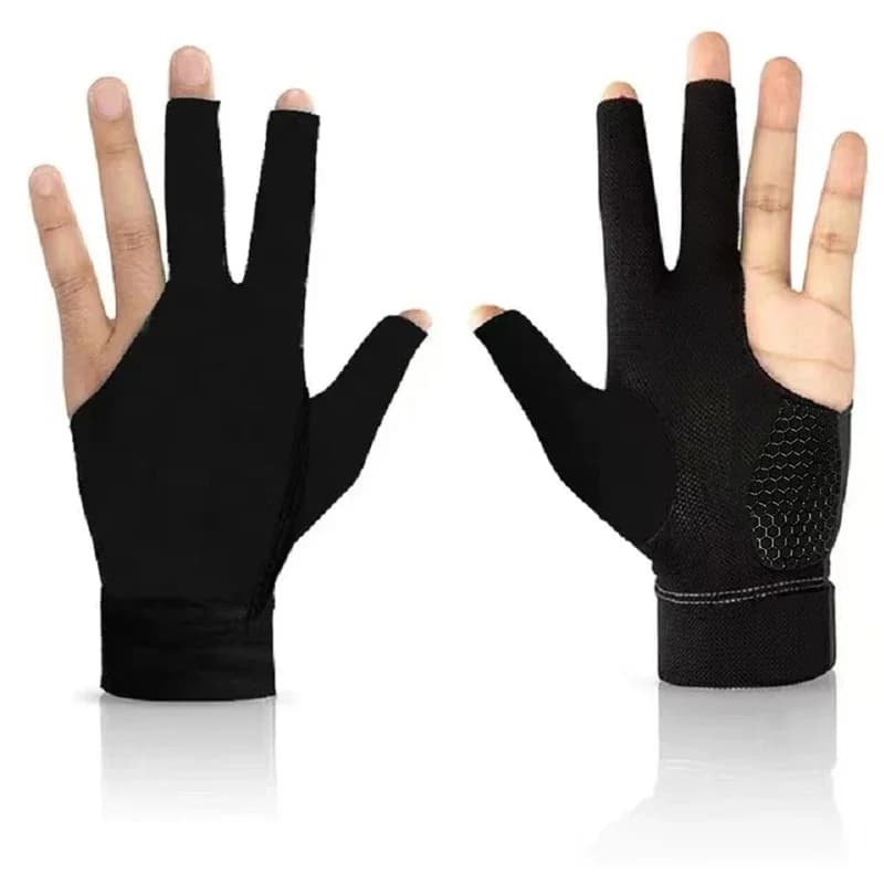 1PCS Cue Pool Shooters Open 3 Fingers Glove Billiard Gloves 5 Colors Snooker Gloves High Quality Billiard Accessories Dropship