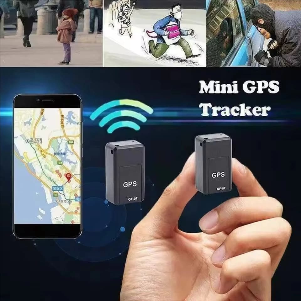 Mini GPS Tracker with App, GPS Tracker for Auto GF07, Magnetic GPS Tracker for Vehicles, Anti-theft device and Alarm-proof