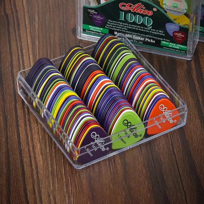 10/20/40/60pcs Random Guitar Picks Plectrum ABS Premium For Acoustic Electric Guitar Bass Ukulele