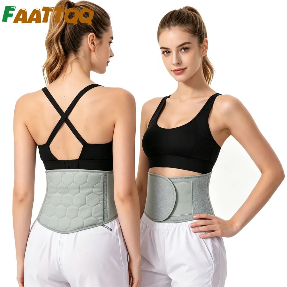1PCS Graphene Thermal Waist Warmer Belt for Men Women, Adjustable Lumbar Back Abdominal Support Protection Band