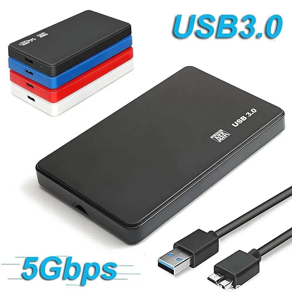 New USB 3.0 USB 3.0 HDD Enclosure 2.5 Inch 5Gbps Speed Hard Drive Box Portable SSD External Hard Drive Case