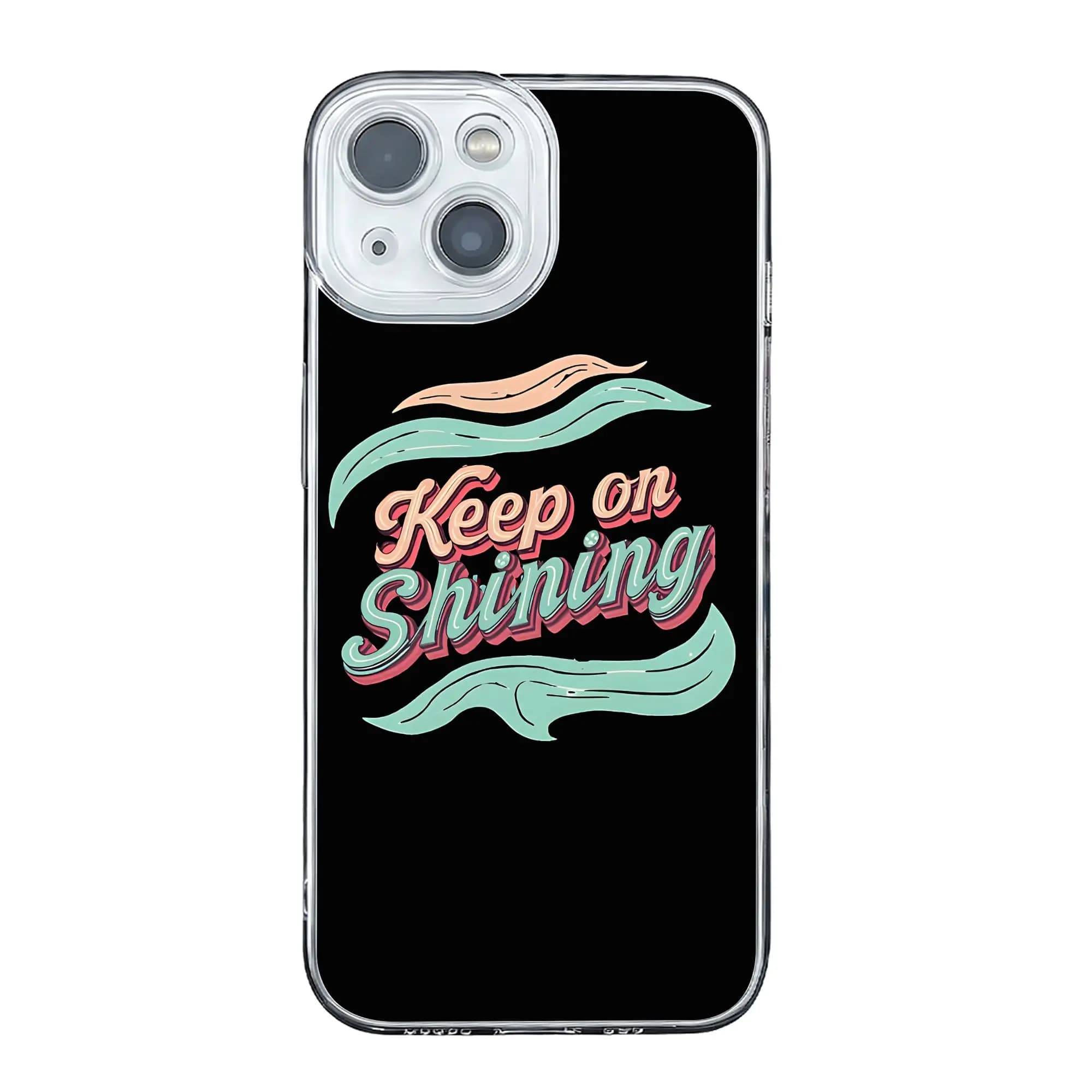 Cover Antiurto Keep On Shinning per iPhone 17 16 15 14 13 12 11 Pro Max