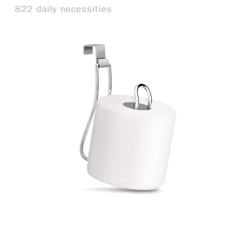 convenientWall Mount Toilet Paper Holder No Punch Easy Install Adhesive Tissue Dispenser for Home Daily Use