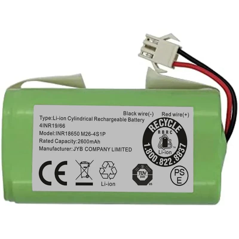 Batteria di ricambio da 14,4 V 2600 mAh per Conga 990 1090 Tesvor X500 Ecovacs Deebot N79 N79S DN622 Eufy RoboVac 11 11S RoboVac 30