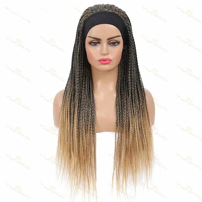 Box Parrucche Fascia 3x Twist Intrecciato Sintetico Afro Dreadlocks Trecce Jumbo Per Le Donne Lce Silk Hairband Parrucca Quotidiana