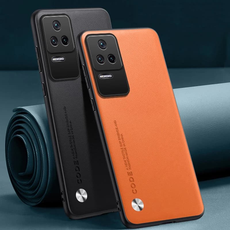 Custodia in pelle PU di lusso per Xiaomi Poco F4 Cover posteriore Custodia in silicone opaco antiurto con protezione completa per Redmi K40S PocoF4