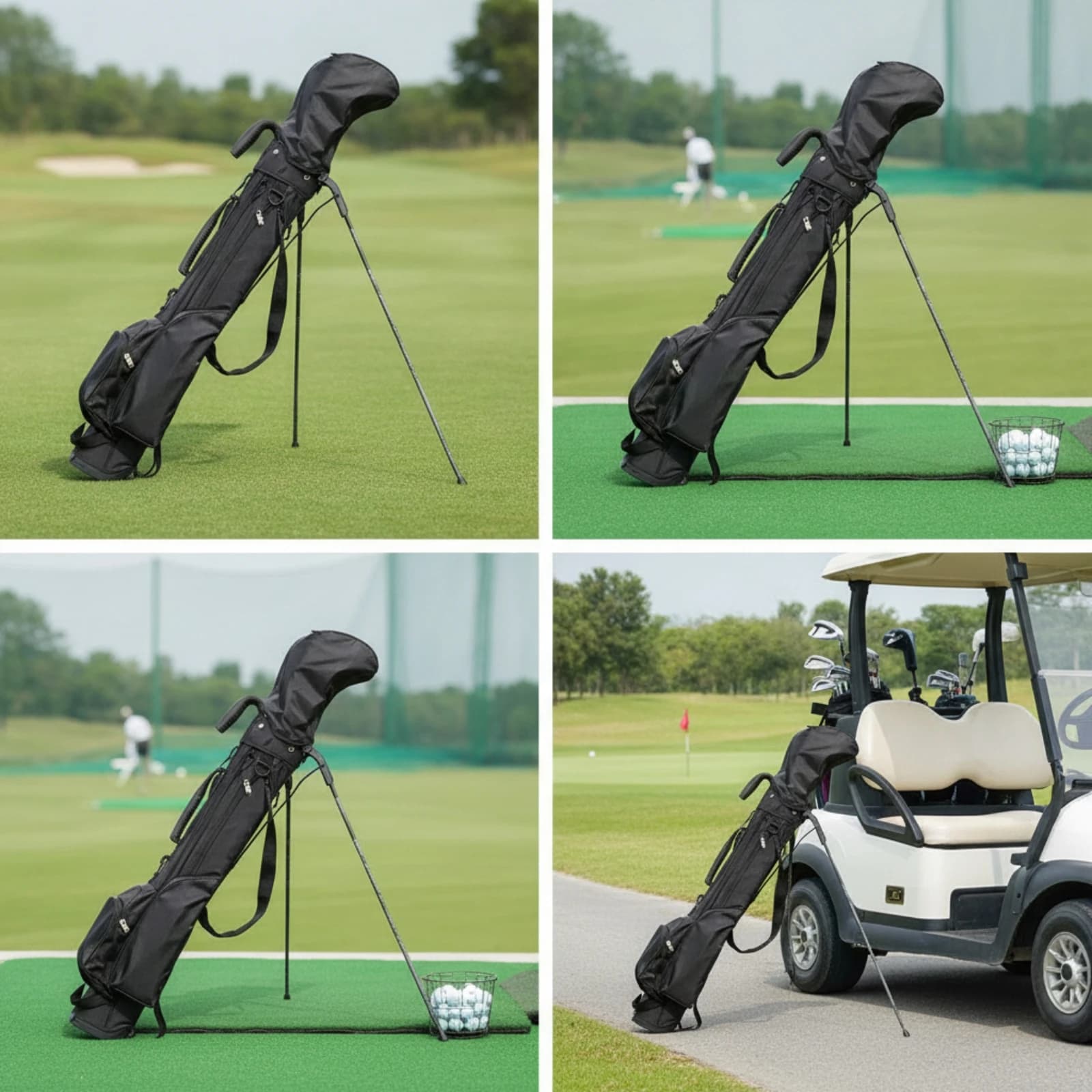 Golf Stand Bag Waterproof Golf Carry Bag with Stand Adjustable Foldable for Golfers