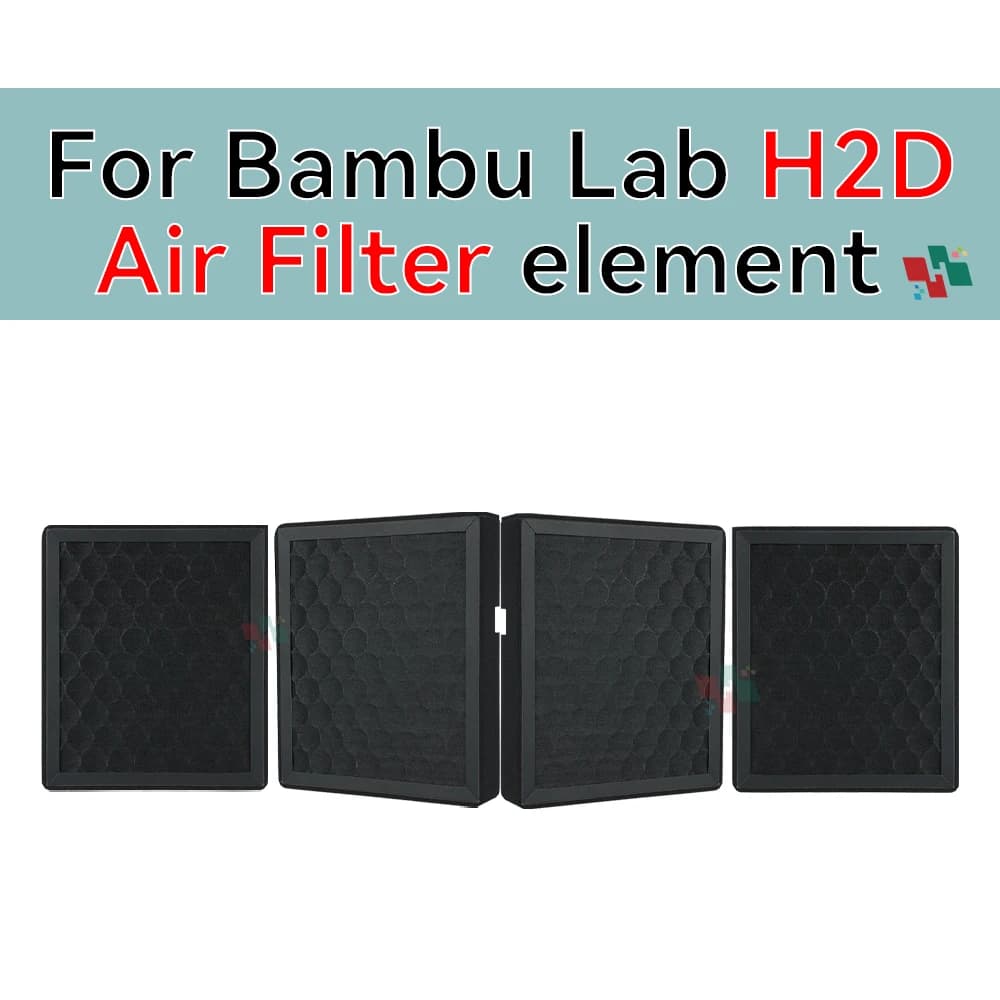 Per Bambu Lab HEPA 13 + G4 + Filtro aria combinato a carbone attivo Ultra per stampanti 3D serie H2D Sostituzione OEM