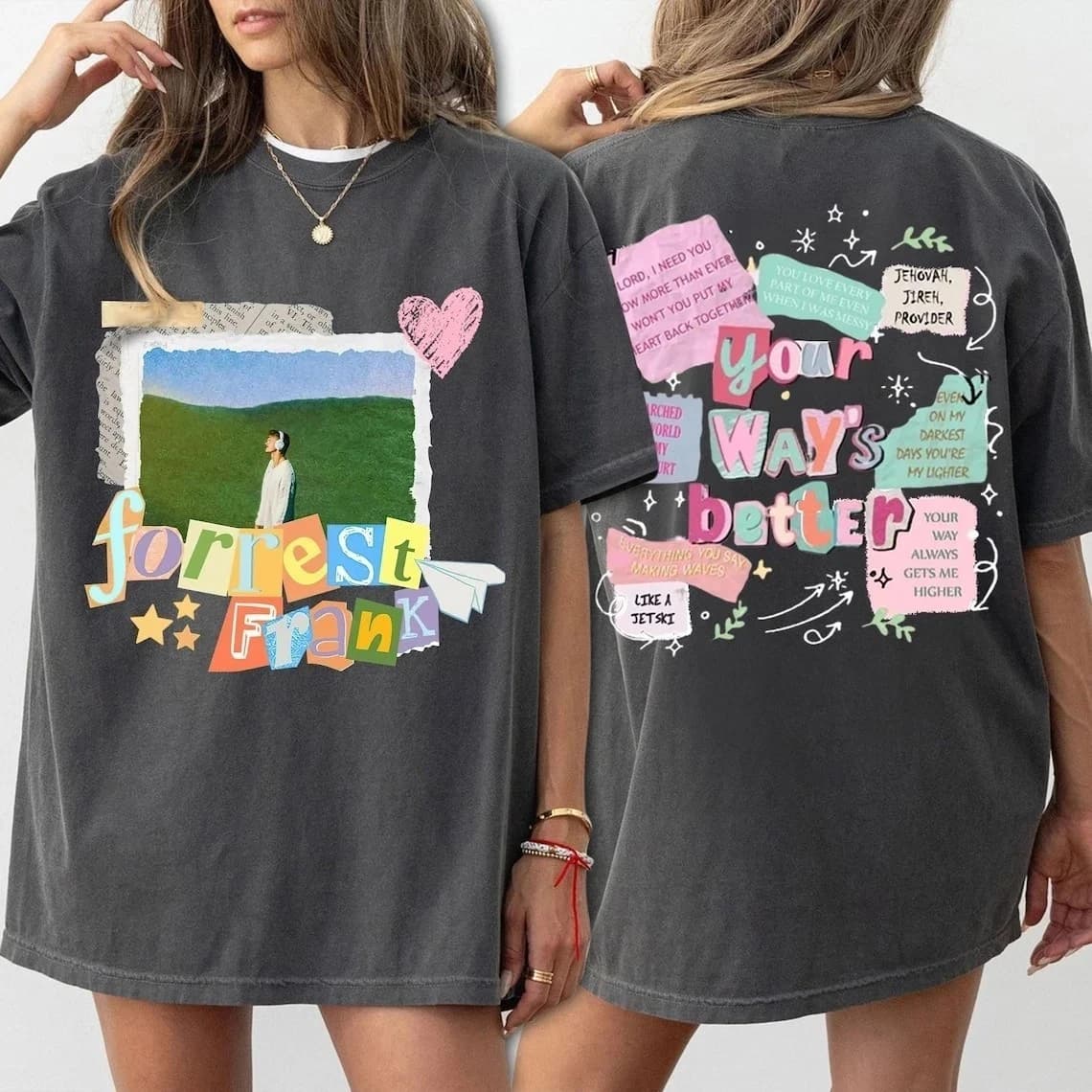 Forrest Frank 2026 Tour, "Your Way Is Better" T-shirt, Aesthetic Christian Music Couple Streetwear Shirt harajuku vintage top