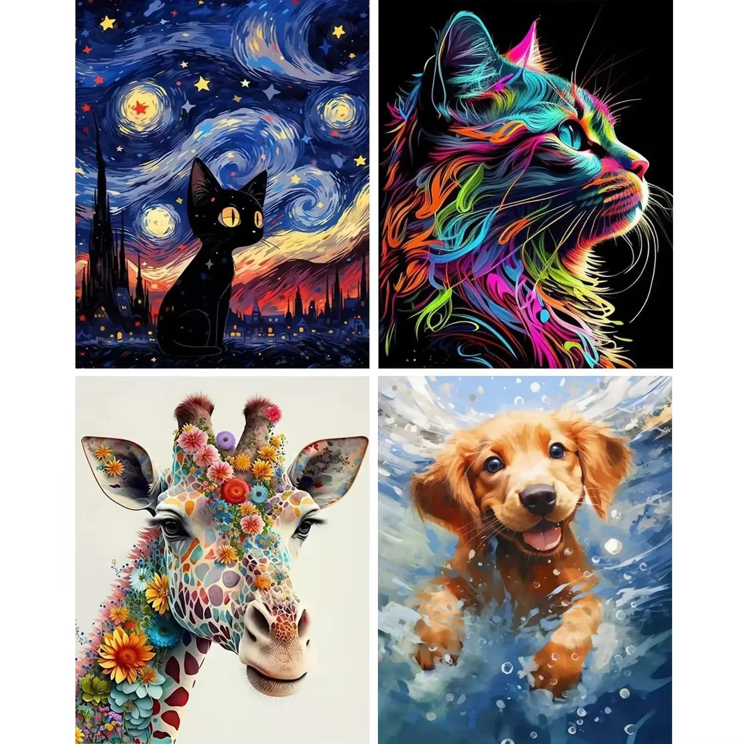 5D Diamond Painting Dog Cross Stitch Full Round Drill Embroidery Animal Bird Cat DIY Likes Home Decor Rhinestone Handicraft Gift