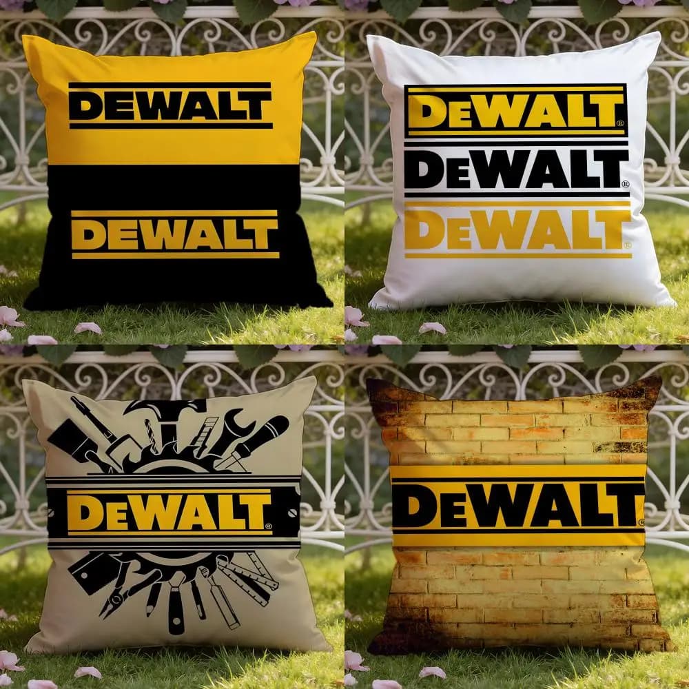 Fodera per cuscino Tool DeWalt per casa e auto Fodera per cuscino a doppia scena: reversibile per un comfort premium