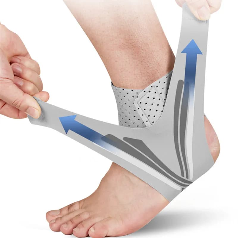 2 pezzi supporto per caviglia Ultra sottile tutore per caviglia a compressione elastica traspirante per protezione per alleviare il dolore al tallone di tendinite distorsione