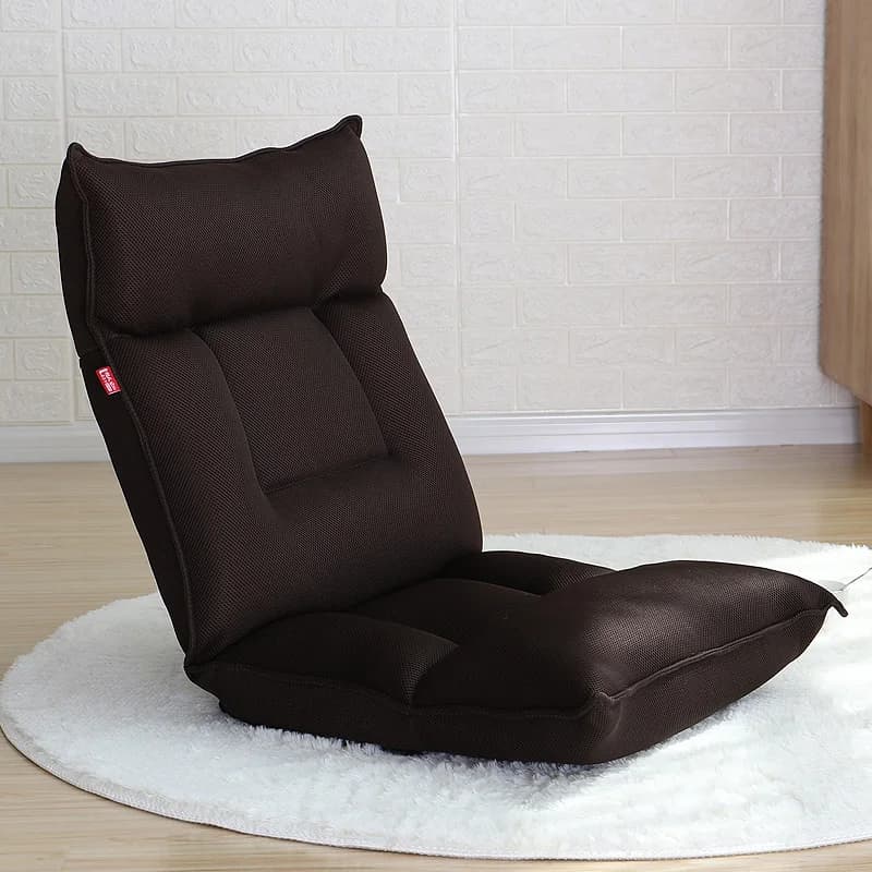 Sedia da terra Divano da gioco pieghevole regolabile con schienale Divano letto pigro per la casa Pausa pranzo Sedia per mobili per soggiorno domestico