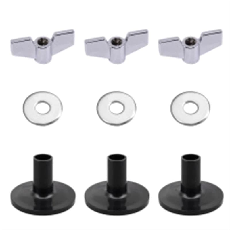 B48B-18PCS Accessori di ricambio per piatti Parti del tamburo con supporto per piatti Feltri Tampone in feltro per piatti per batteria Include rondelle per dadi alari