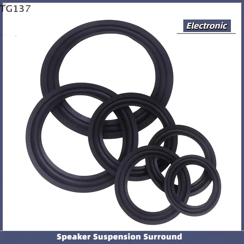1Pc Sospensione dell'altoparlante Surround 4 5 6.5 8 10 POLLICI Riparazione in gomma Anello pieghevole Gamma completa Woofer Altoparlante Sostituzioni