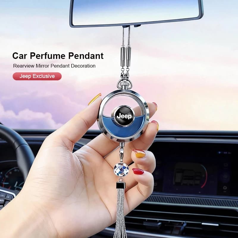 Profumatore per interni auto, ciondolo diffusore di fragranze per Jeep Wrangler Grand Cherokee Avenger Compass Wagoneer Gladiator JK