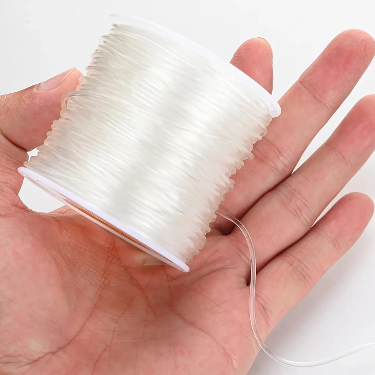 0.5-1.5 mm transparent elastic wire for jewelry creation, DIY bracelet, necklace, accessories with beads