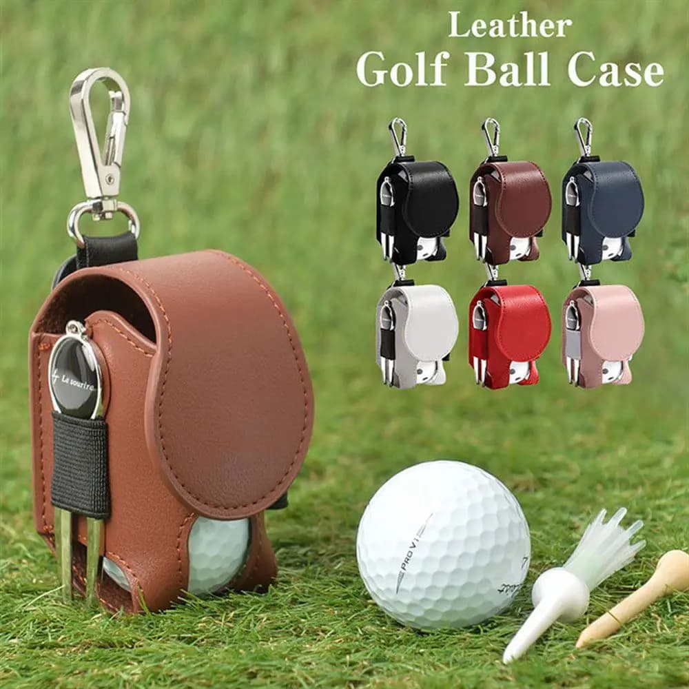 Mini Portable Pouch Storage Golf TEE Case Golf Ball Bag Waist Holder