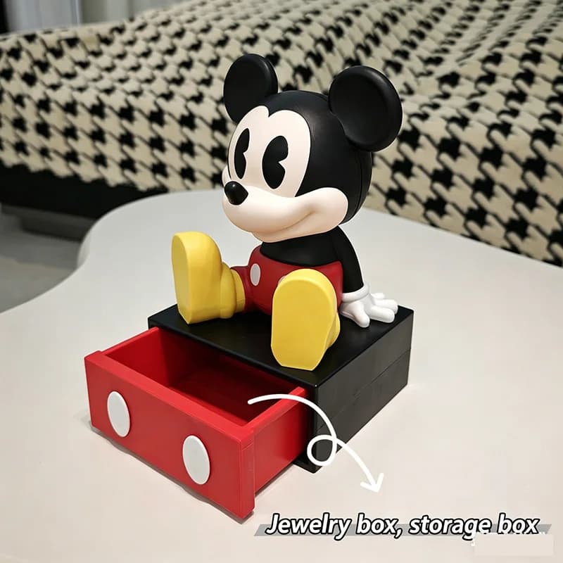 Cute Mouse Drawer Storage Box Desktop Organizer Decor For TV Stand Entrance Key Holder Vanity Table And Home Sundries