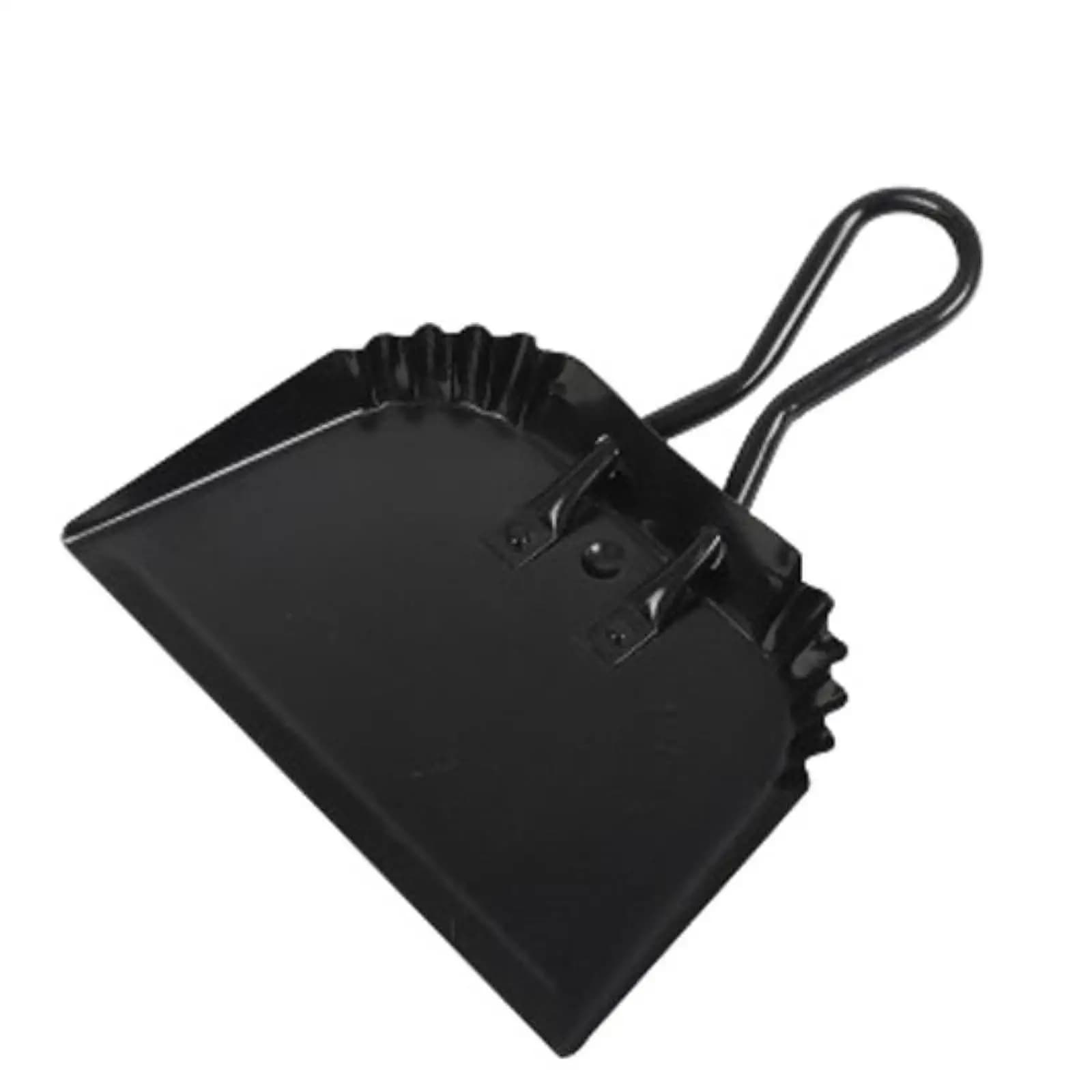 Portable Broom and Dustpan Iron Cleaning Household Tool Garden Supply for Daily Dust Removal