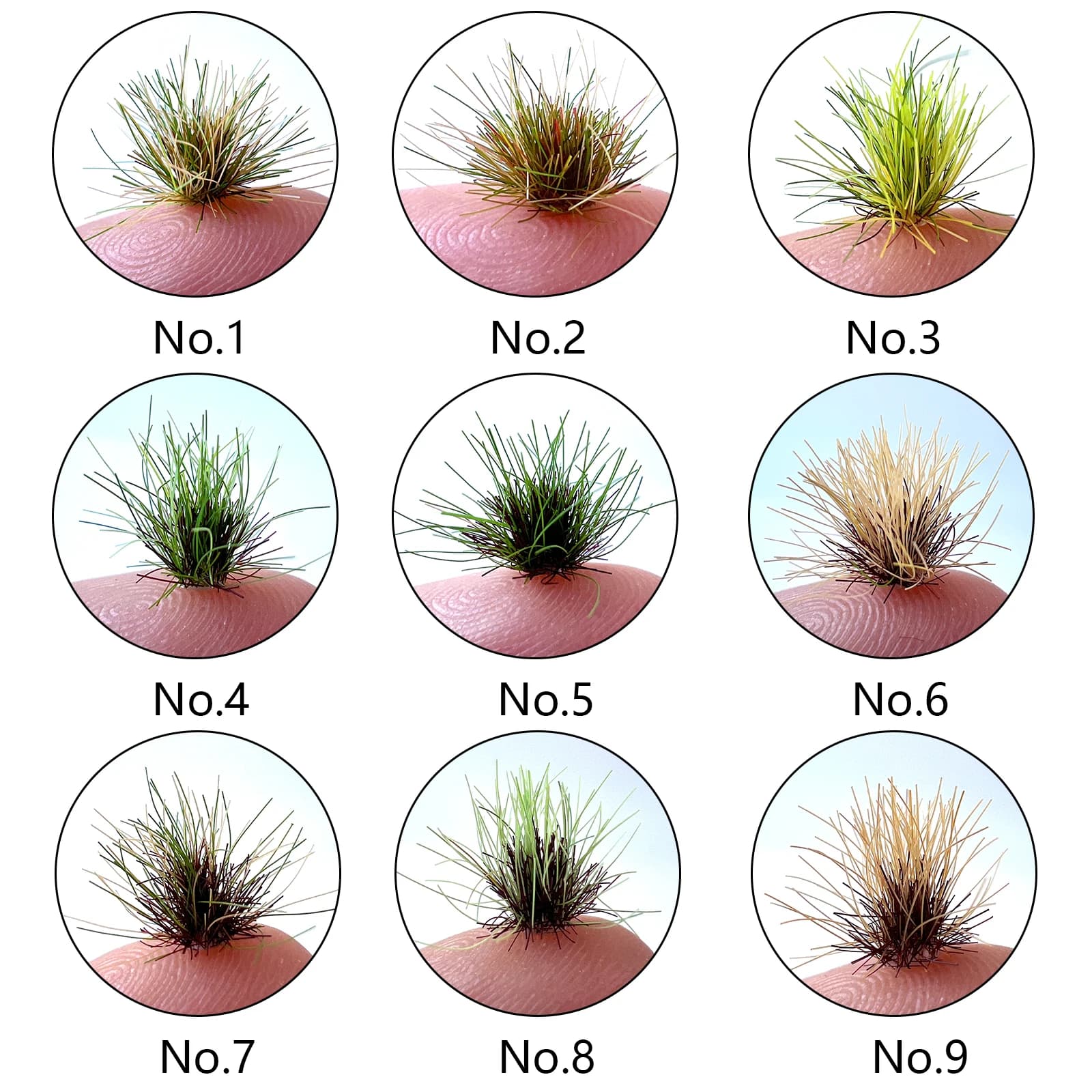 Micro Miniature Grass Cluster Model Sand Scene DIY Material Realistic Grass Tuft Miniature Grass Bushes Plant Cluster Scenery