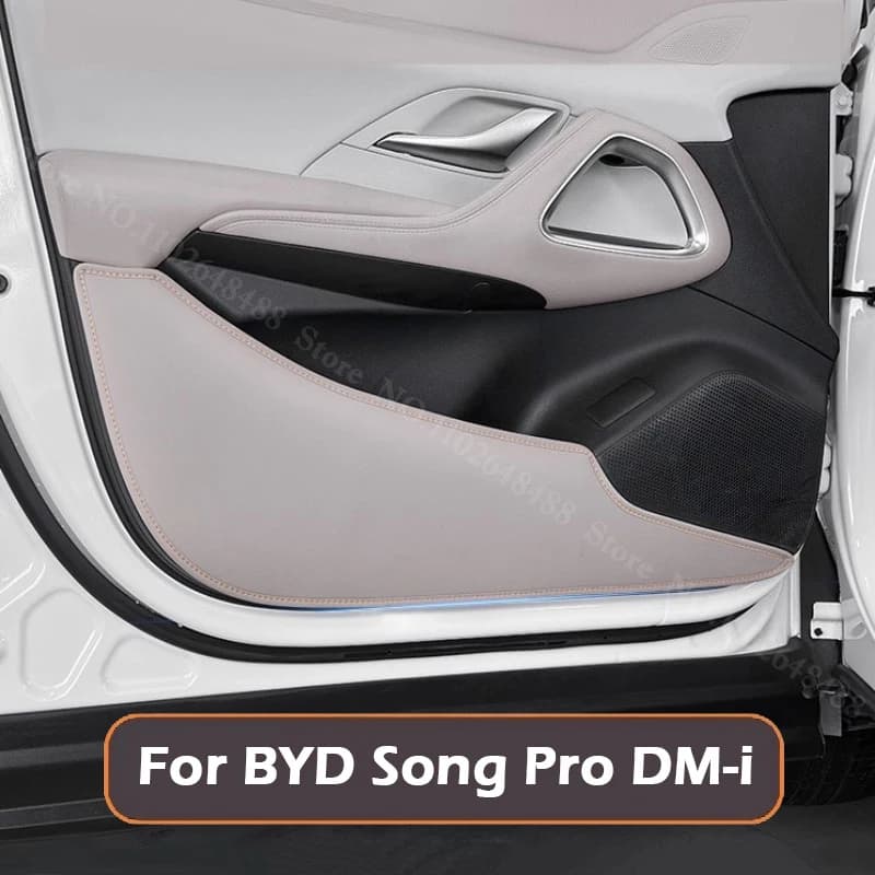 Per BYD Song Pro DM-i: Protezione Anticalcio Rinforzata per Portiera Auto, Adesivo Protettivo in Pelle per Pannello Interno Porta, Tappetino Anti-Sporco, Accessori