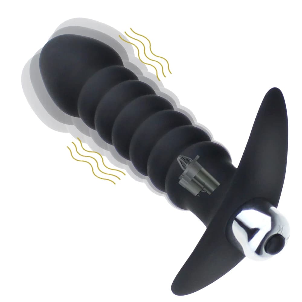 Plug anale filettato vibratore vibratore perline massaggio prostatico modalità di vibrazione singola stimolatore plug anale giocattolo del sesso per uomini e donne