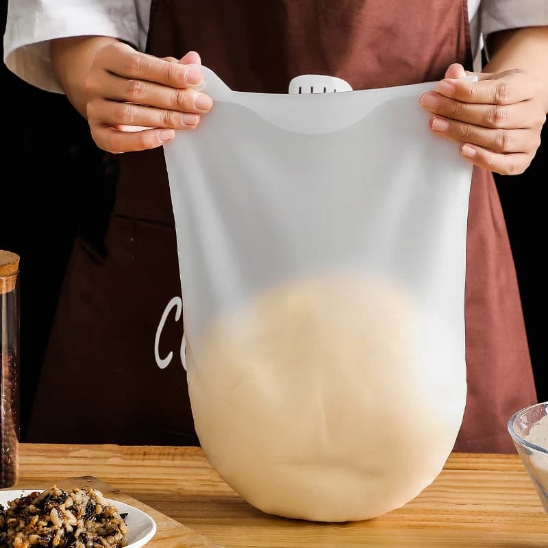 Sacchetto Magico in Silicone per Impastare, Sacchetto Mixer per Farina da Cucina, Mixer Versatile per Impasti di Pane, Pasticceria, Pizza, Utensili da Forno e Cucina