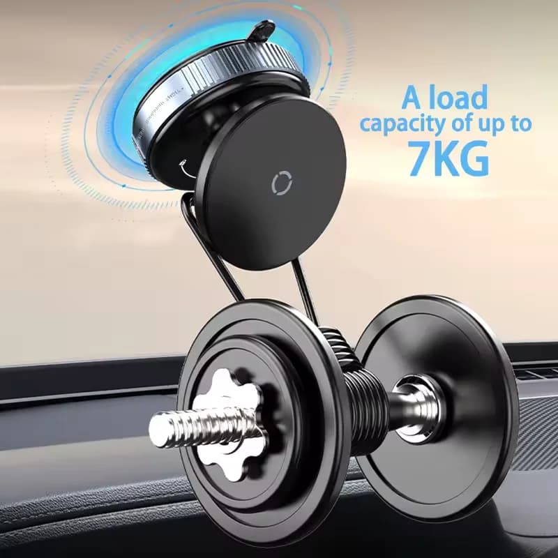 360 ° Supporto per telefono con ventosa magnetica sottovuoto, supporto per telefono con ventosa regolabile a mani libere per auto/palestra/specchio/superficie liscia