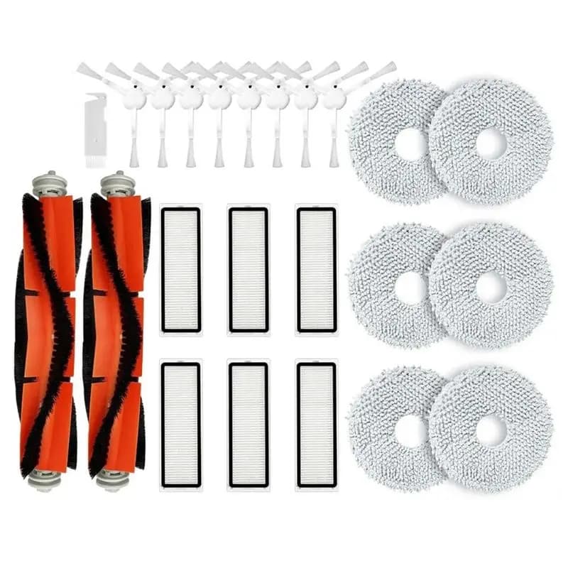 YCOC - Ricambi per Xiaomi Robot Vacuum S10+ / S10 Plus: Spazzola Principale, Spazzola Laterale, Filtro HEPA, Panno Lavapavimenti