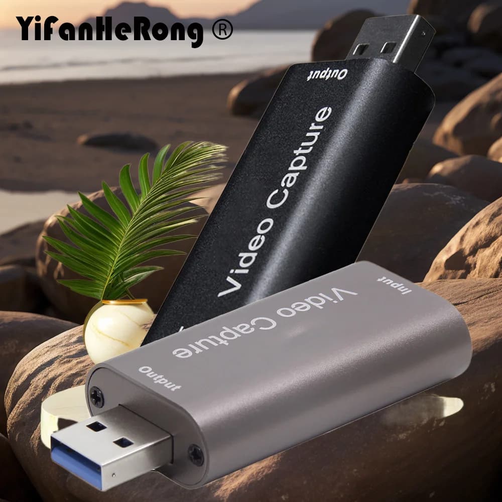 Mini scheda di acquisizione video compatibile HDMI USB 2.0 3.0 Video Grabber Record Box per PS4 Gioco DVD Videocamera HD Streaming live
