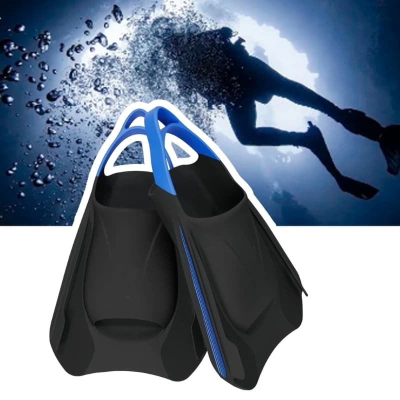 Pinna da allenamento flessibile per nuoto Pinne da viaggio Pinna da nuoto per uomo Donna Bambino Snorkeling Piscina per 24BD