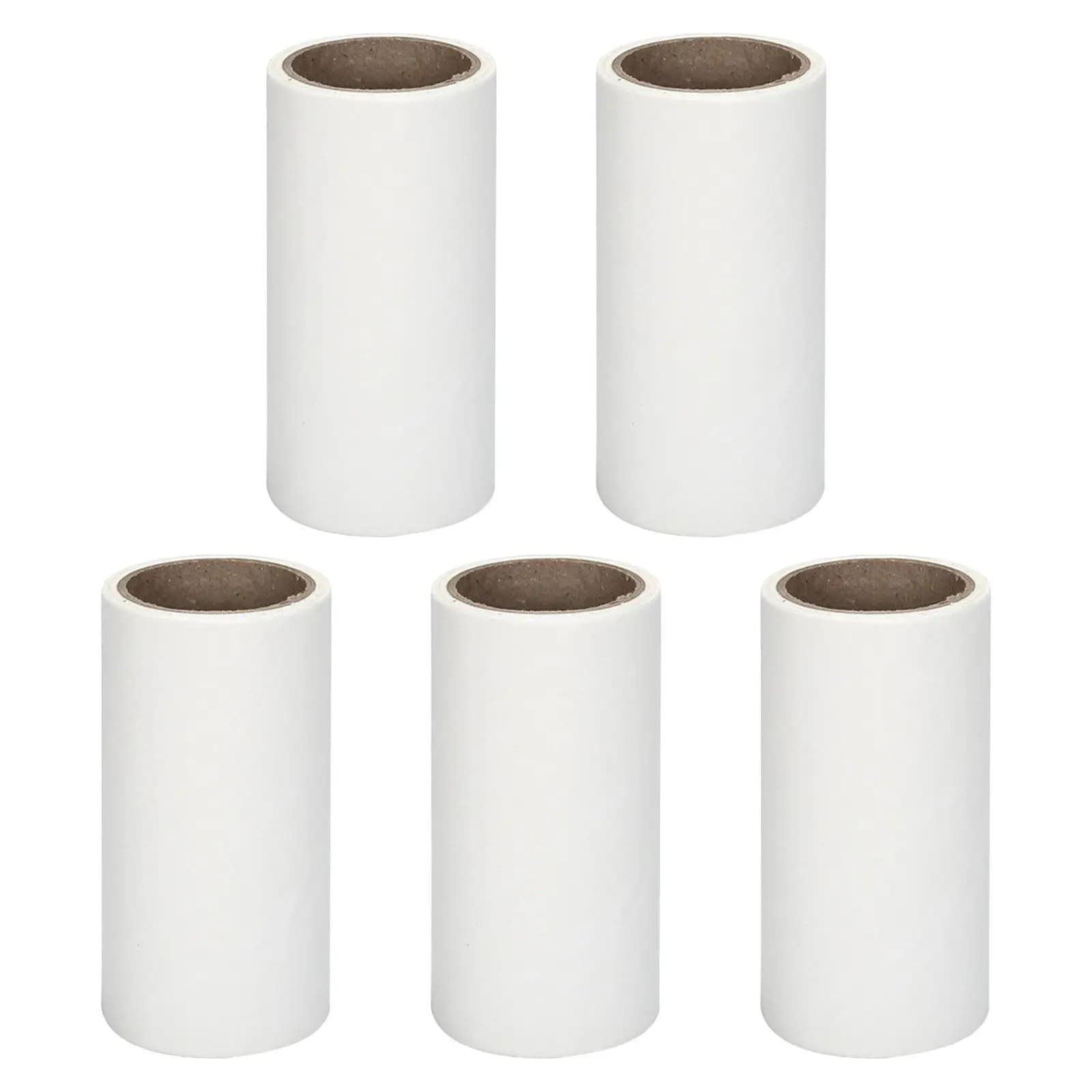 5 Rotoli di Nastro Adesivo Strappabile per la Pulizia di Rullo Levapelucchi, Vestiti, Divani e Biancheria, 10 cm, 30 Fogli per Rotolo, Avanzato e Uniforme