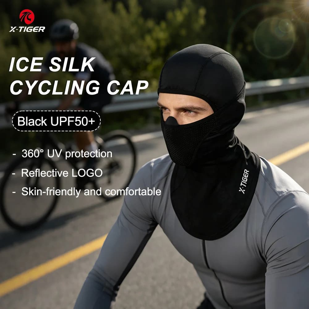 X-TIGER Maschera Estiva per Ciclismo, Traspirante e Assorbente, per Escursionismo, Campeggio, Pesca, Sport, Balaclava, Sciarpa, Maschera per MTB e Bici da Strada