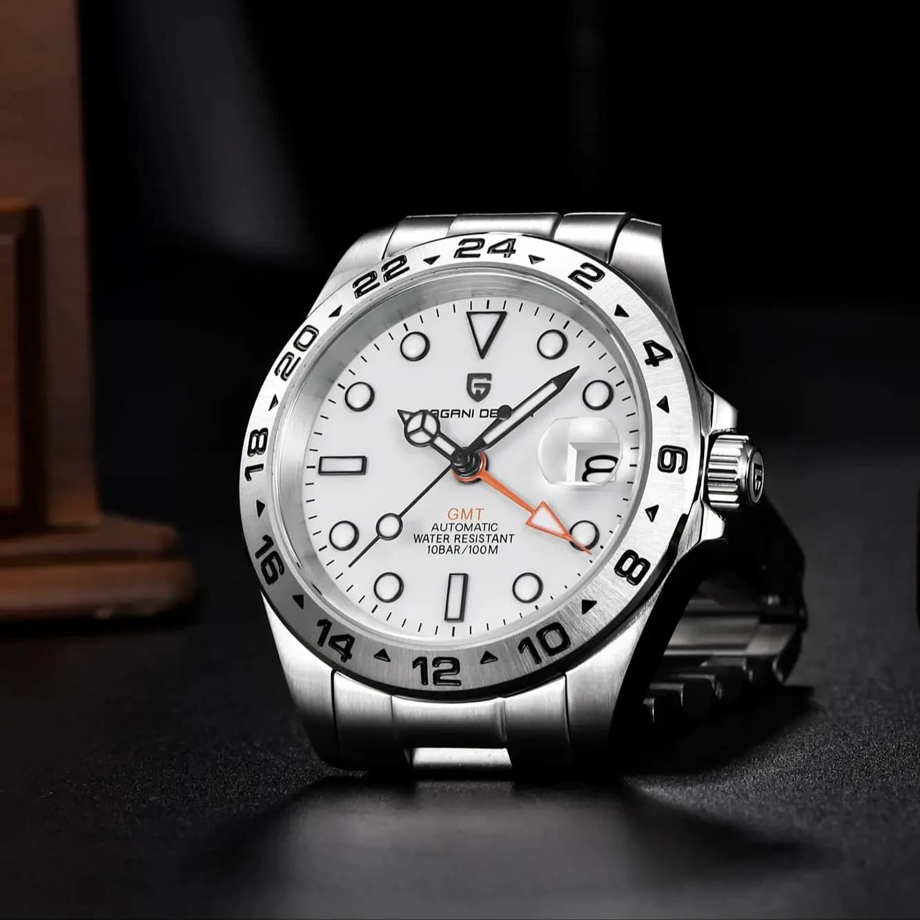 New Automatic Men's Mechanical Watch PAGANI DESIGN DG5833 GMT 2026, 100M Waterproof, Stainless Steel Underwater Sports, Reloj Hombre