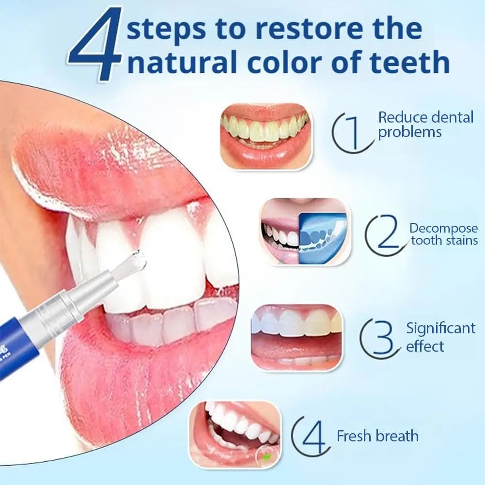1 Piece Pen Gel Whitening for Tooth, Hygiene Oral Dentale, Remove Macchie and Plate, Dentifricio Gel Nails J6H7