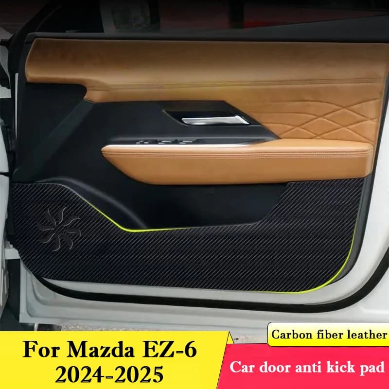 For Mazda EZ-6 2024 2025 Car Door Anti Kick Pad Protective Gloves Wall decal Carpets Film Resistant To scratches Interior Accessories