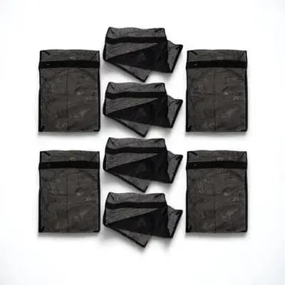8Pcs Long-Lasting Polyester Mesh Laundry Bags Delicate Wash Pouches Travel Friendly for Underwear Socks Bras Lingerie Organizer