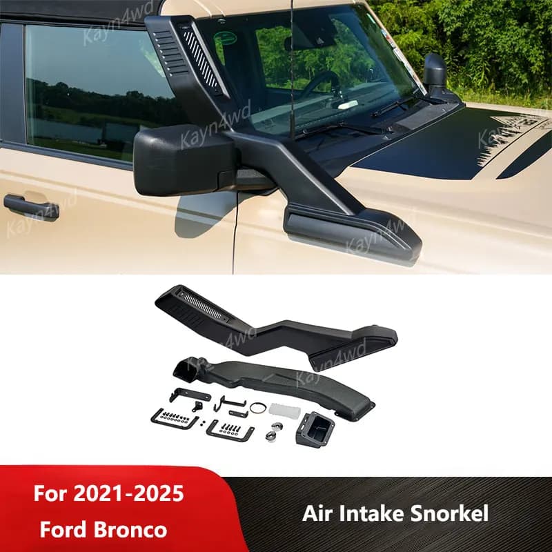 Off Road 4x4 Accessori Esterni Auto Kit Snorkel di Aspirazione Aria Per Il 2021-2025 Ford Bronco Wading Tubo di Respiro Snorkel Tubo
