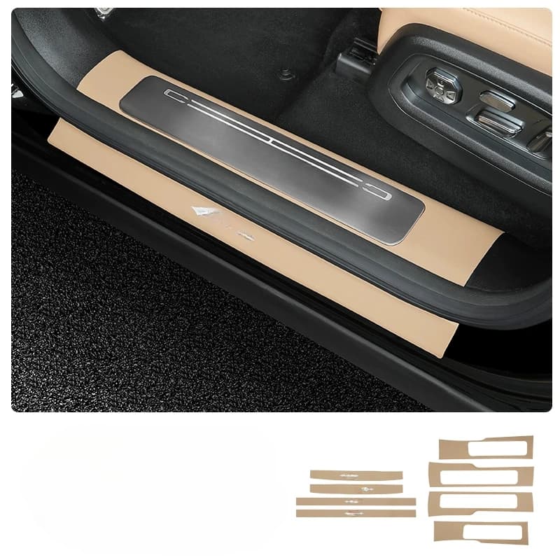 Adatto per BYD Leopard 8 2025 Tappetino anti-calcio in pelle per la modifica degli interni del tappetino protettivo della striscia del davanzale della portiera dell'auto