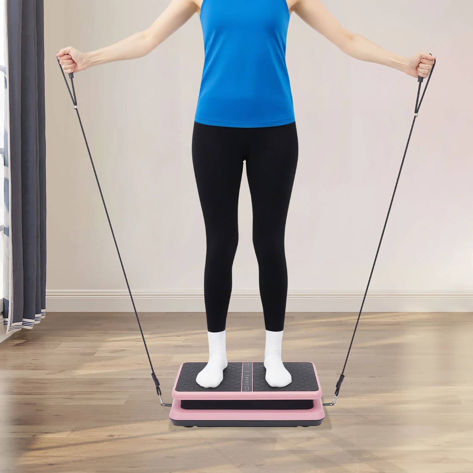 Exercise machine with vibrating plate, vibrating platform, vibrating plate for women and men Weight loss for the whole body