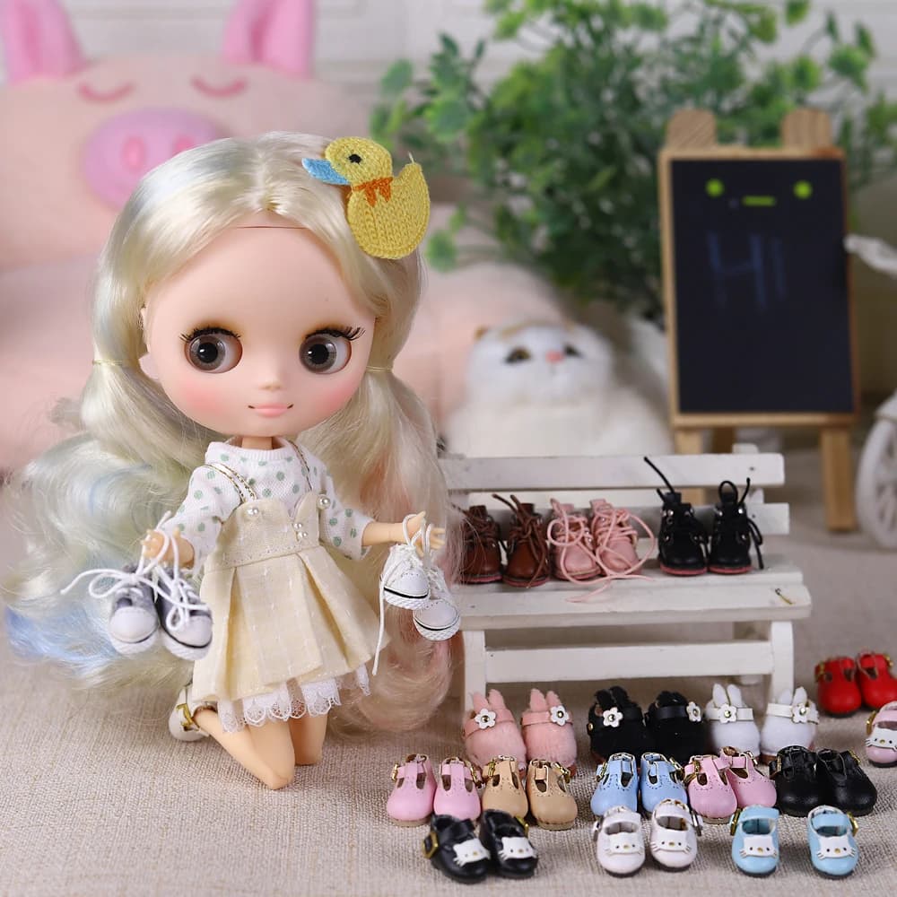 ICY DBS Middie Blyth Doll Shoes for Doll DODO OB11 Boots for Body Dress 20 cm high Middie