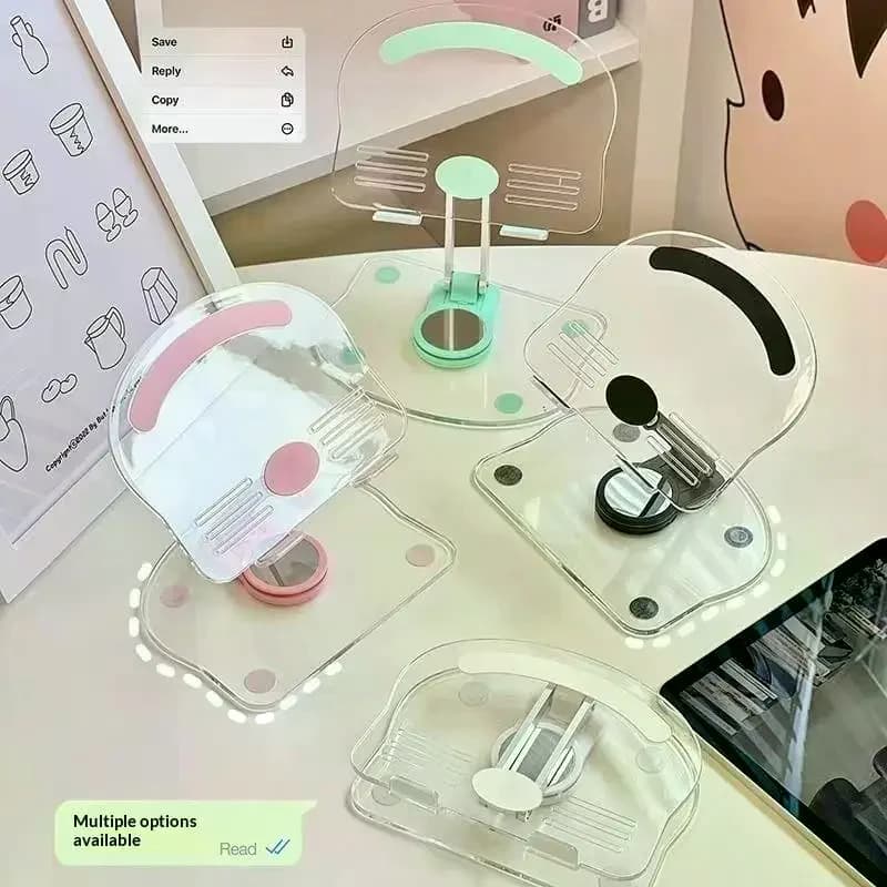 Supporto universale pieghevole per telefono cellulare Rialzo girevole a 360 gradi per tablet Riser antiscivolo regolabile in altezza per supporto iPad/iPhone
