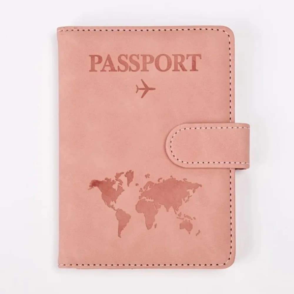 Custodia per passaporto da viaggio Custodia per portafoglio per biglietti da uomo e da donna in pelle PU e protezione per porta carte di credito