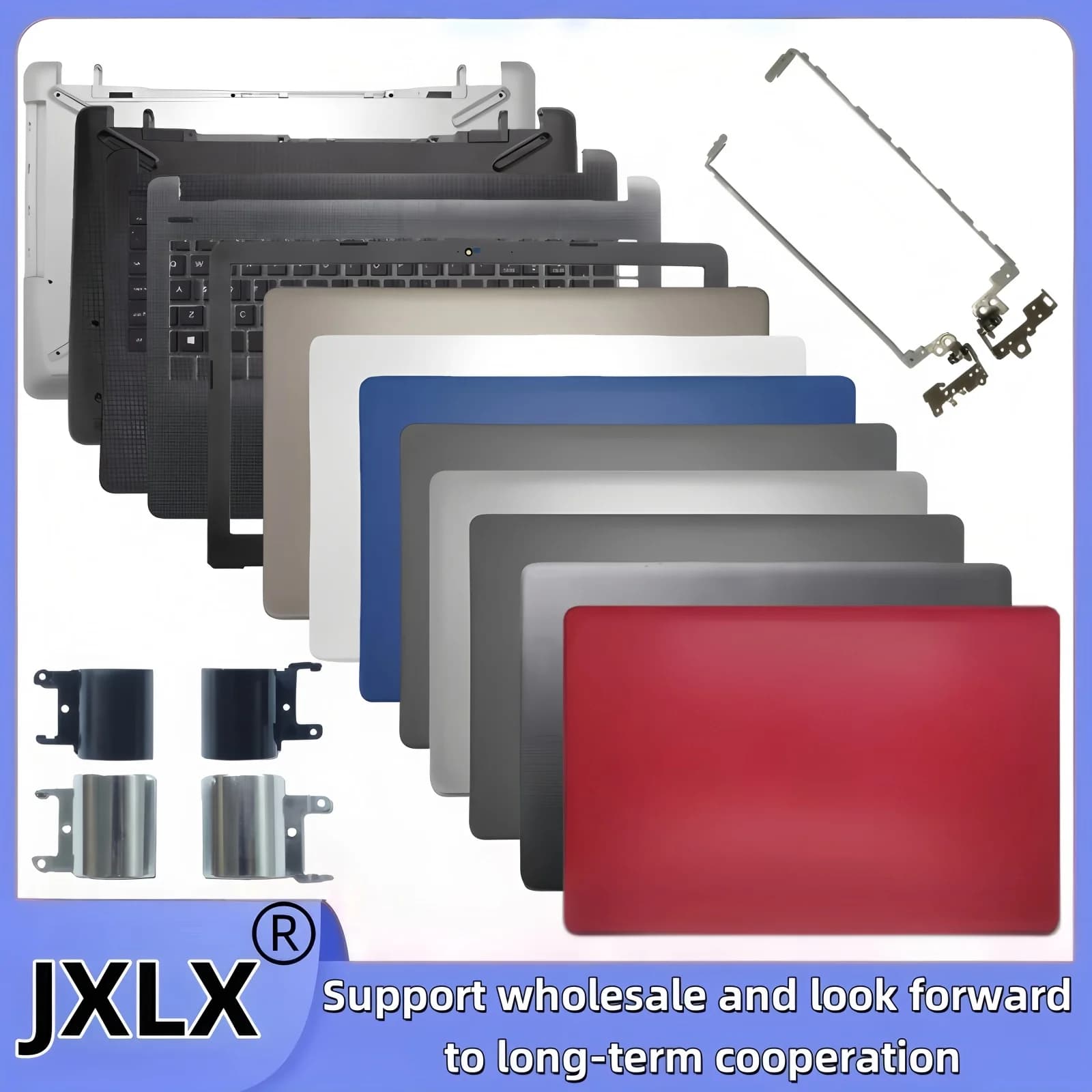 JXLX ® Nuovo Per HP 15-BS 15-BW 15-RA 15-RB 250 G6 255 G6 LCD Del Computer Portatile Della Copertura Posteriore Top Case/Lunetta Anteriore copertura/Palm Stand/Base Inferiore