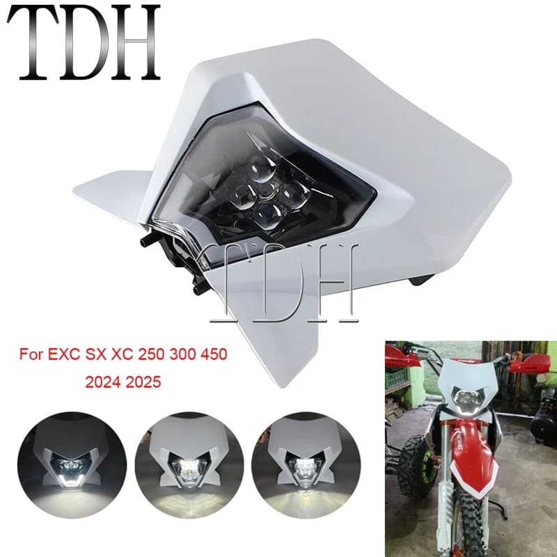 Enduro Light For SX XC EXC 450 300 250 2024-2025 LED light Dirt Bike Enduro Motocross High Low DRL Light