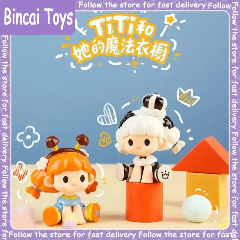 Genuine Titi And Her Magic Wardrobe Blind Box - Bambole da collezione e action figure per ragazze, regalo di compleanno, decorazione da scrivania