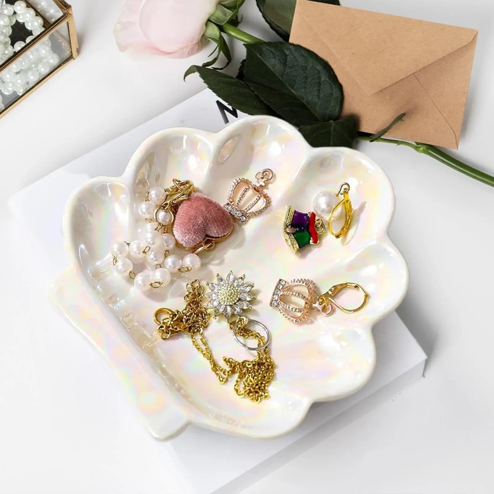 Portagioie Elegante vassoio per gingilli per anelli e bracciali
